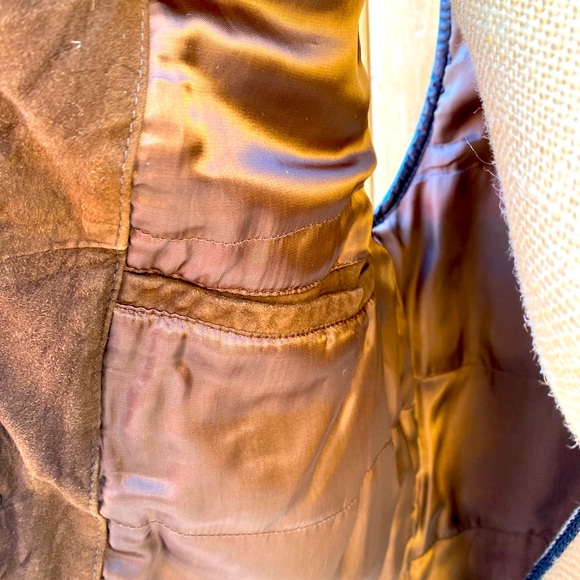 Suede and Leather Vest - Picture 7 of 10